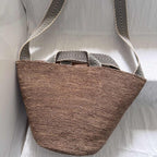 Wildfool The Taormina Raffia Tote — detail view