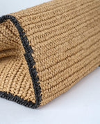 Wildfool The Vernazza Straw Tote — detail view