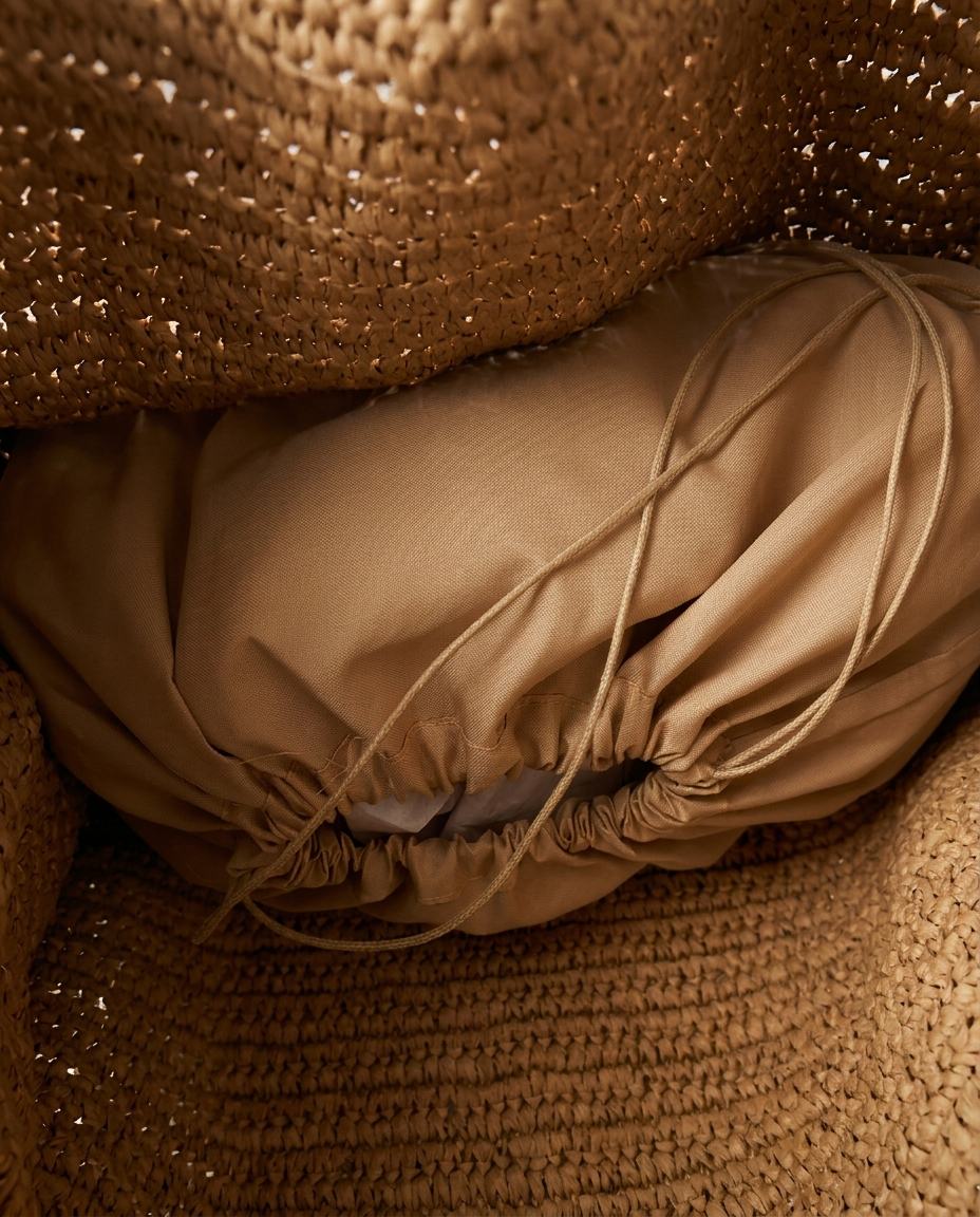 Wildfool The Vernazza Straw Tote — detail view