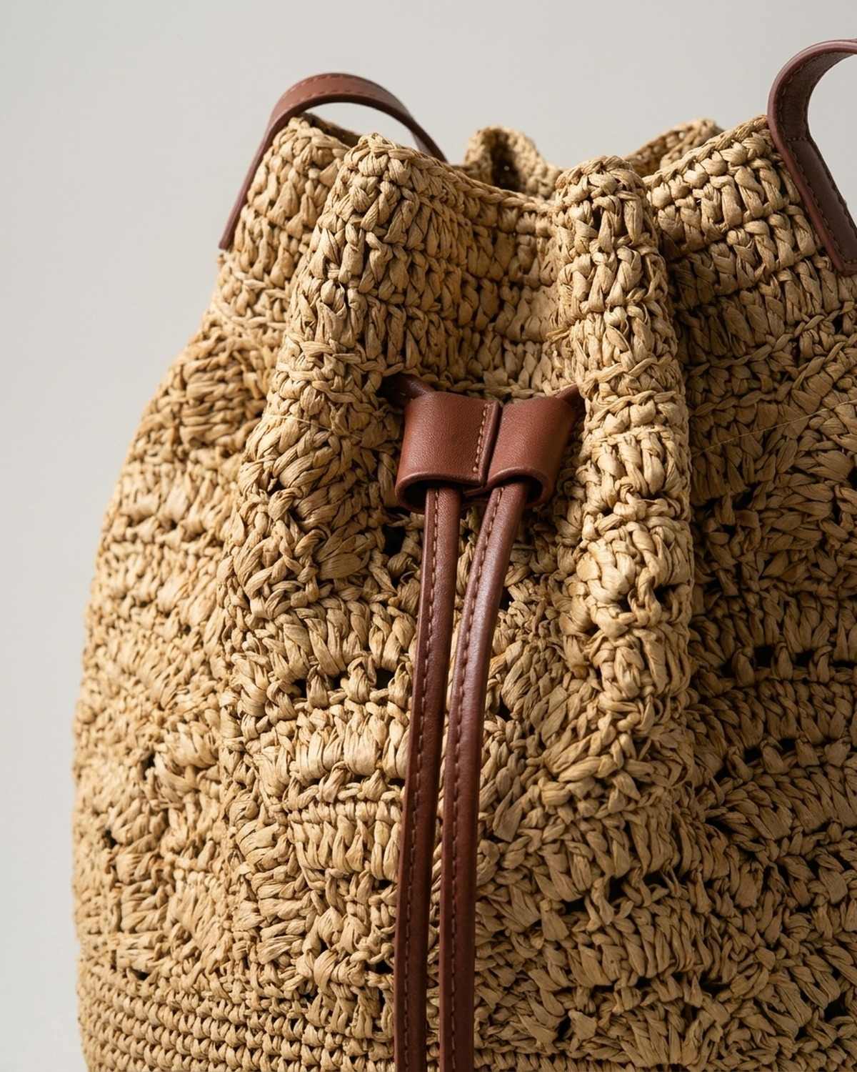 Wildfool The Bari Crochet Bucket — detail view