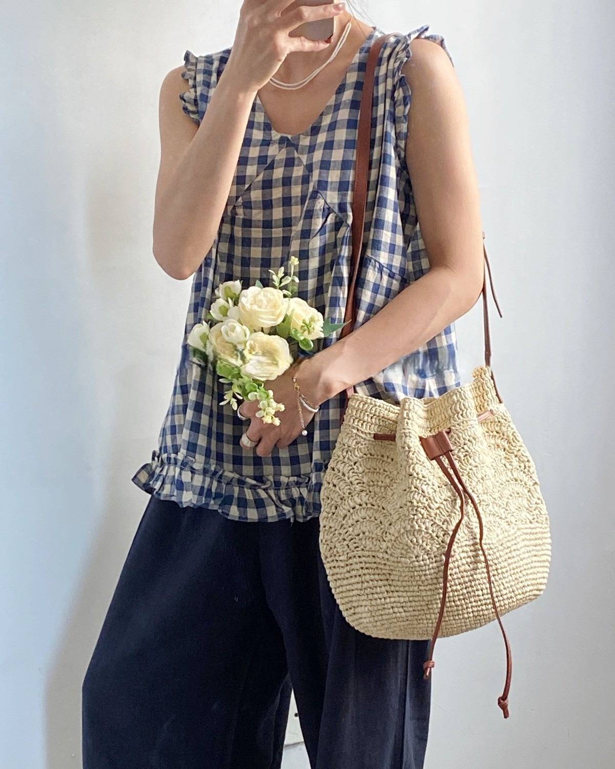 Wildfool The Bari Crochet Bucket — detail view