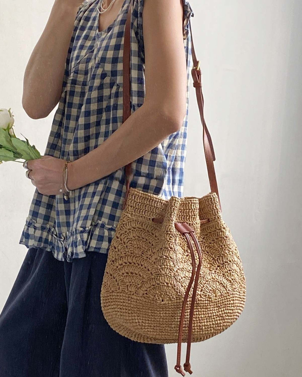 Wildfool The Bari Crochet Bucket — detail view