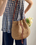 Wildfool The Bari Crochet Bucket — detail view