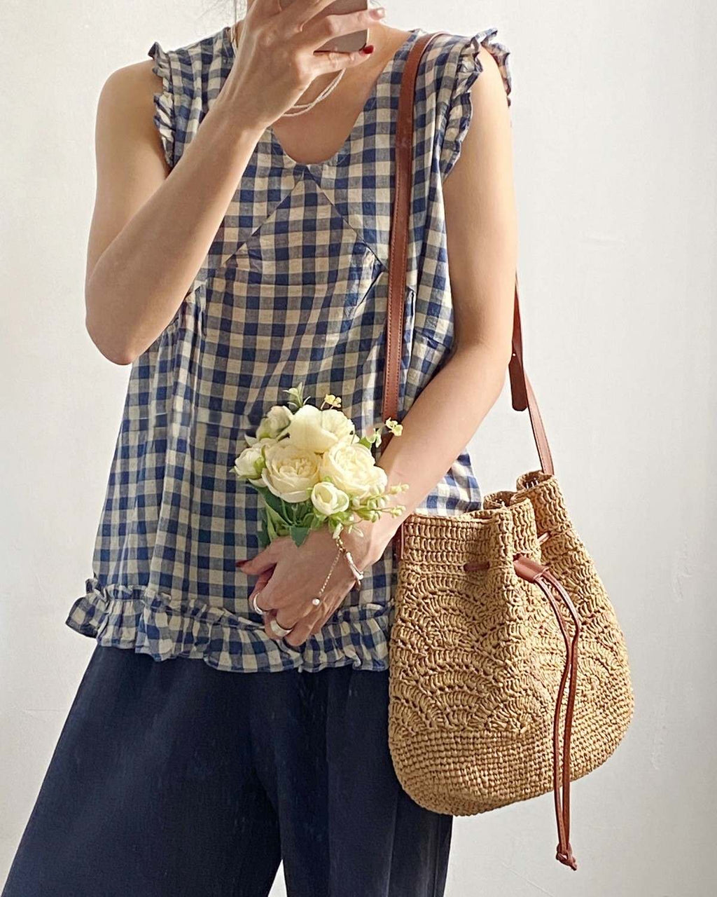 Wildfool The Bari Crochet Bucket — detail view