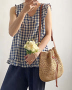 Wildfool The Bari Crochet Bucket — detail view