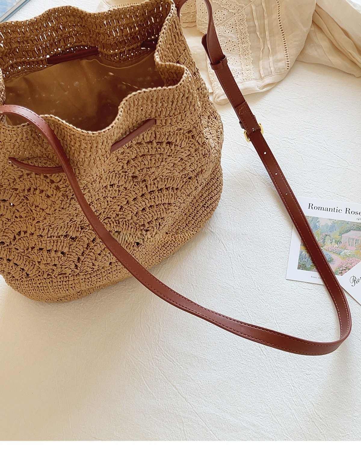 Wildfool The Bari Crochet Bucket — detail view
