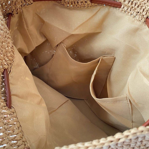 The Bari Crochet Bucket — Inside