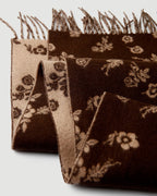 The Wildflower Jacquard Scarf in Espresso Jacquard