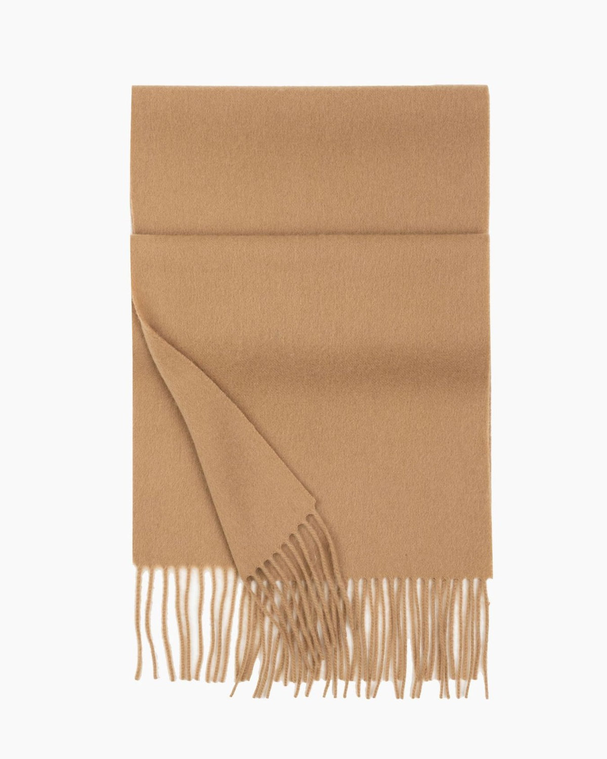 The Slim Wool Scarf in Camel