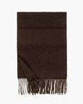 The Slim Wool Scarf in Espresso