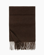 The Slim Wool Scarf in Espresso