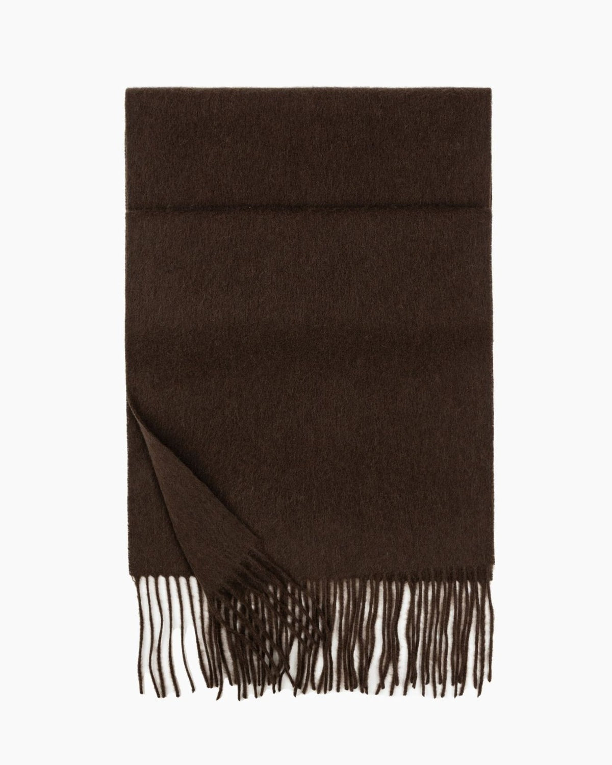The Slim Wool Scarf in Espresso