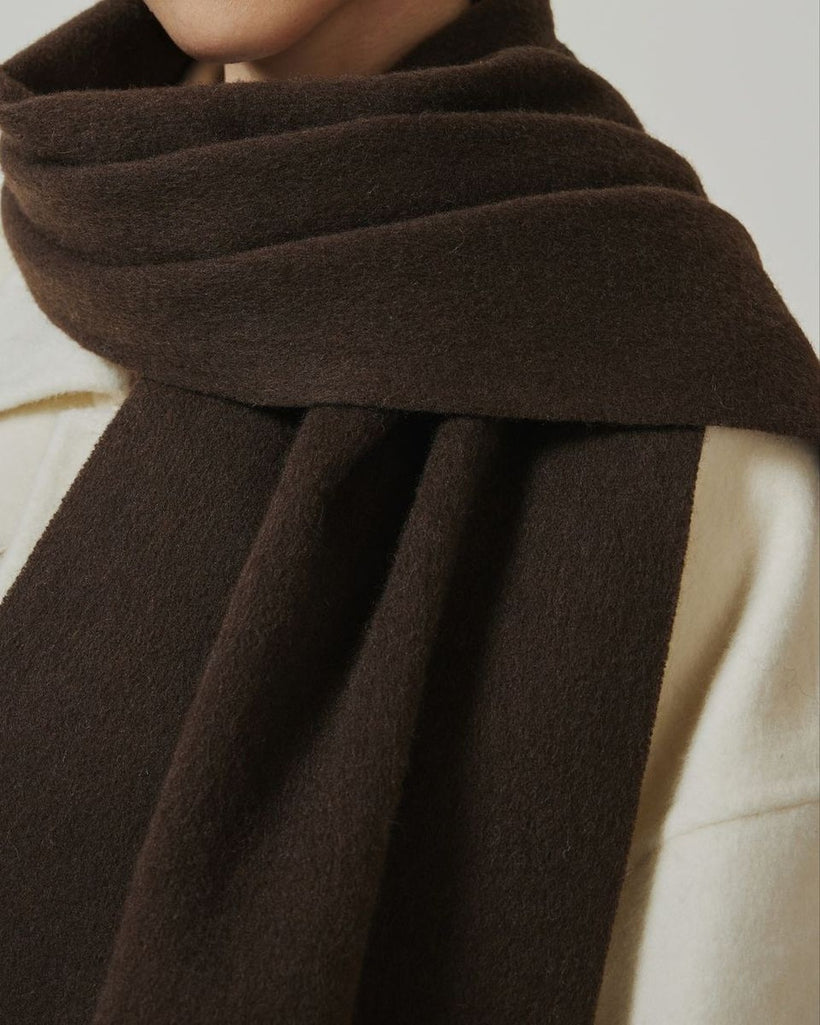 The Slim Wool Scarf, styled 1