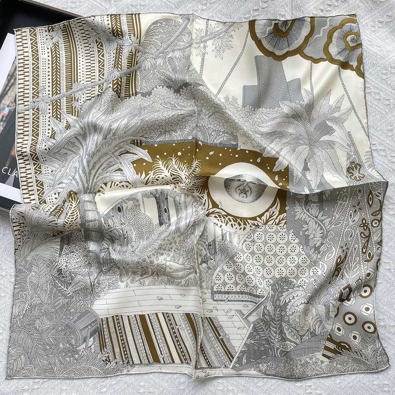 The 65cm Hand-Rolled Silk Square — Midsummer Dream