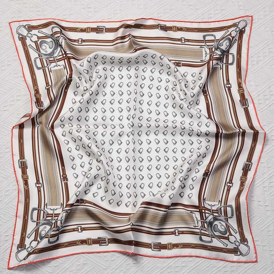The 65cm Hand-Rolled Silk Square — Horsebit