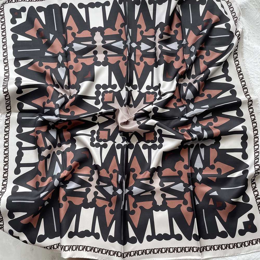 The 88cm Reversible Silk Square — Monogram M