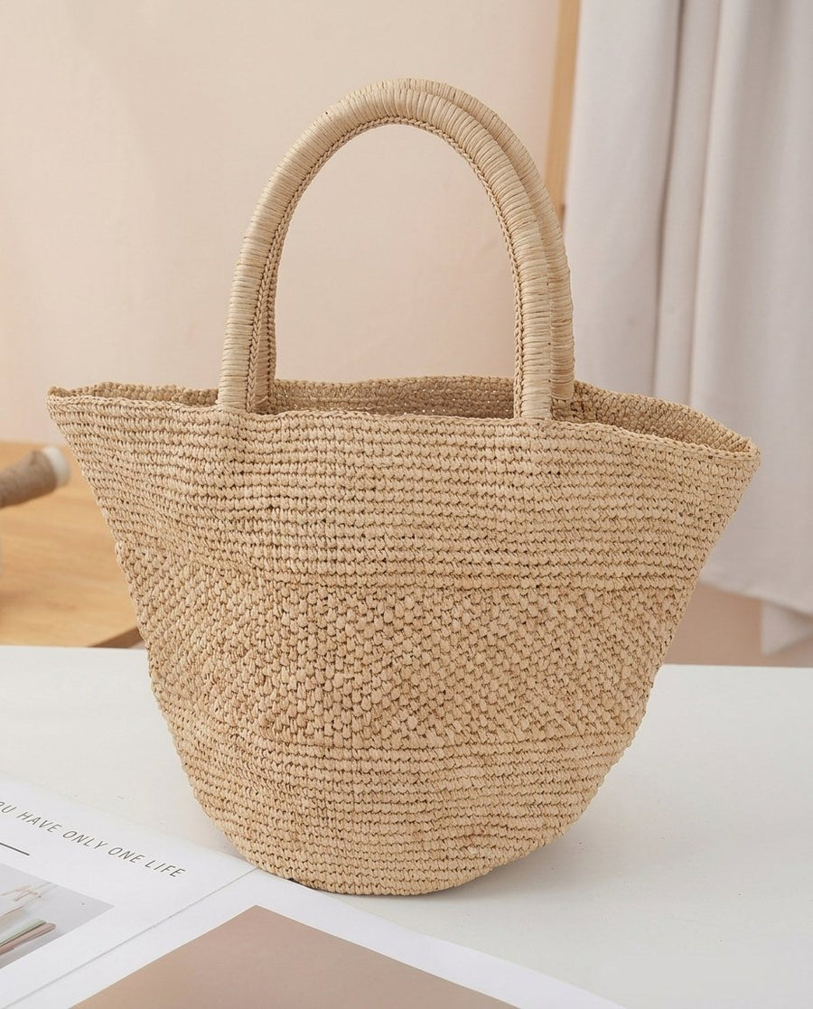 The Hand-Woven Raffia Market Tote