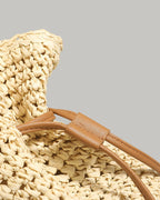 Wildfool khaki bucket bag showing polyester lining interior — detail shot