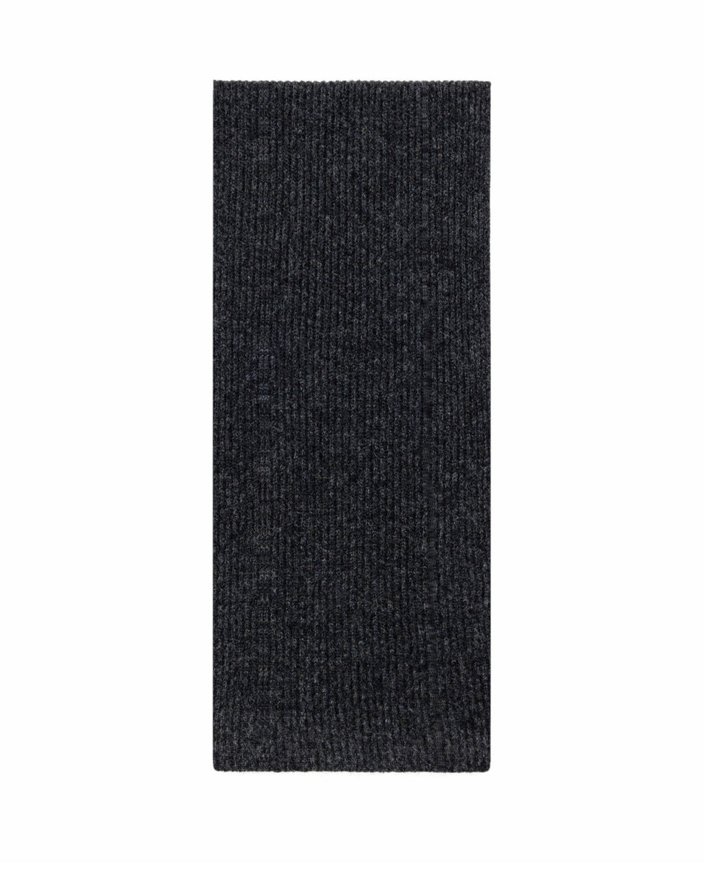 The Alashan Cashmere-Blend Rib Knit Scarf in Dark Grey