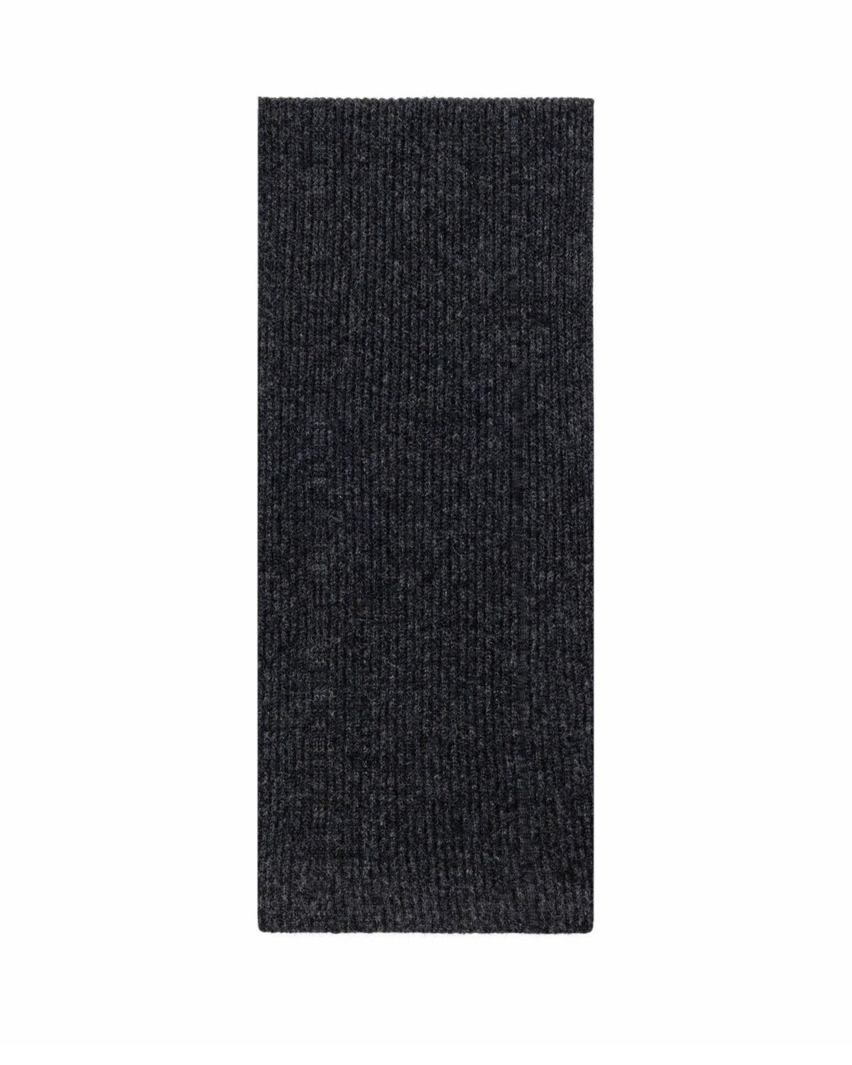The Alashan Cashmere-Blend Rib Knit Scarf in Dark Grey