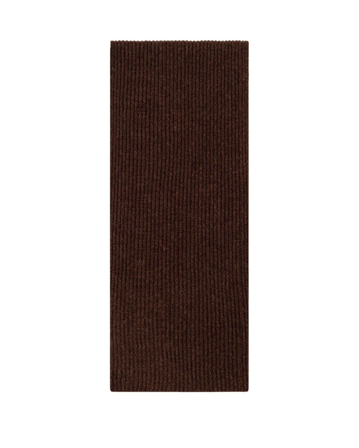 The Alashan Cashmere-Blend Rib Knit Scarf in Espresso