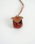The Bloom Bag Charm - Tan-Red