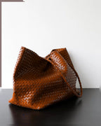 The Olive Leather Tote - Brown