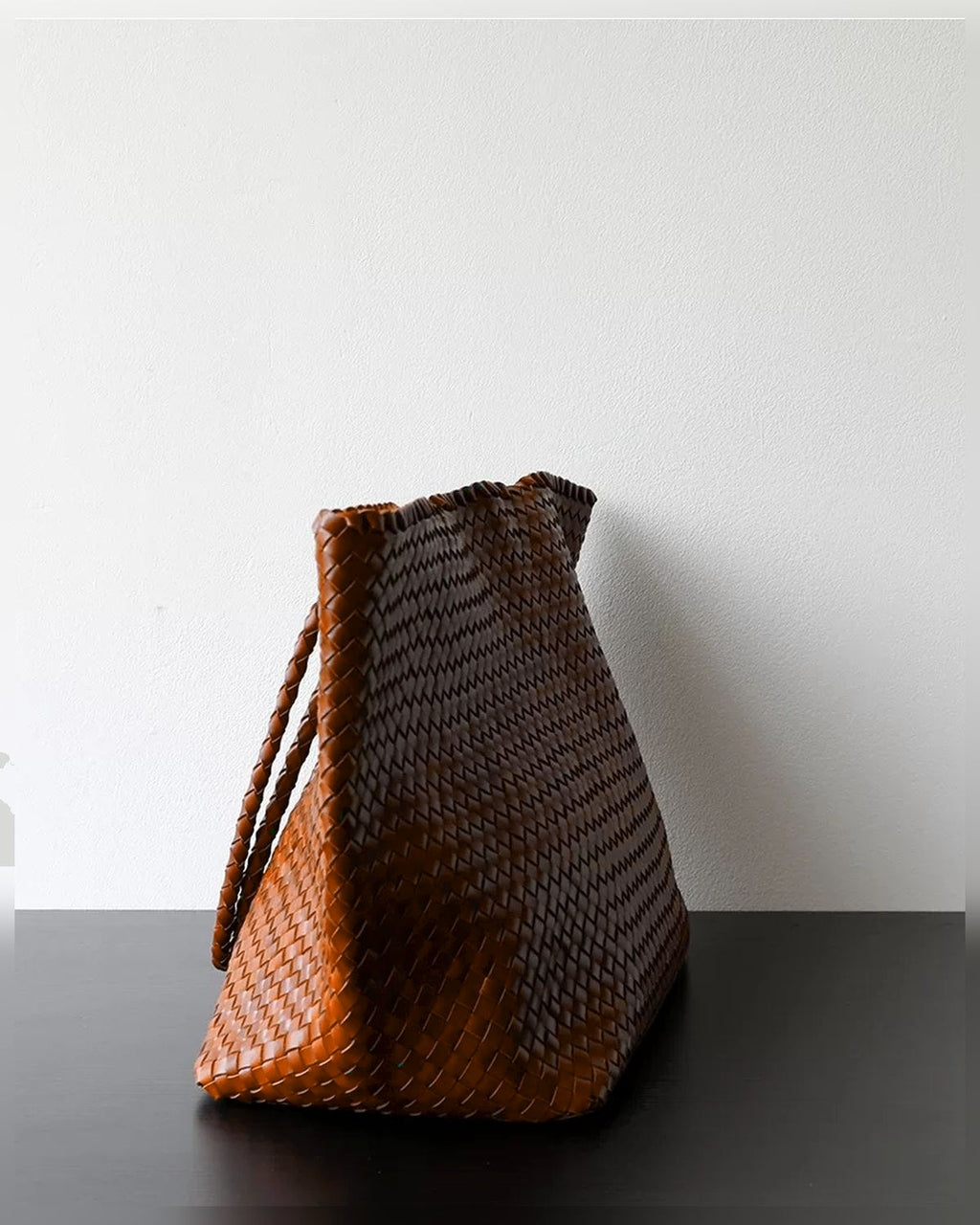 The Olive Leather Tote - Brown
