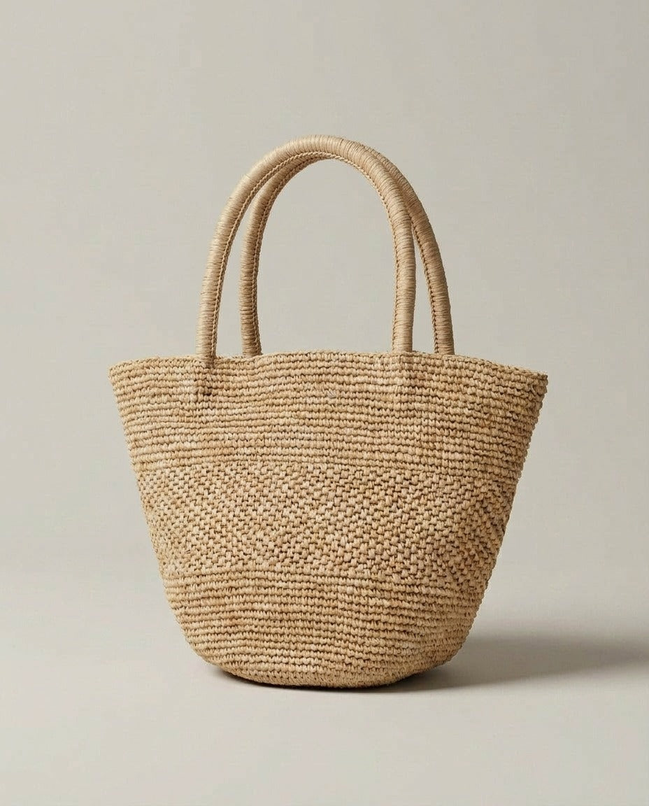 The Hand-Woven Raffia Market Tote