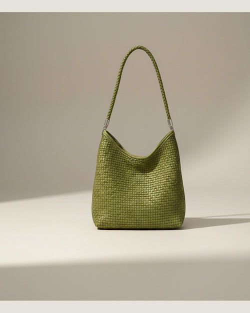 The Woven Leather Shoulder Bag