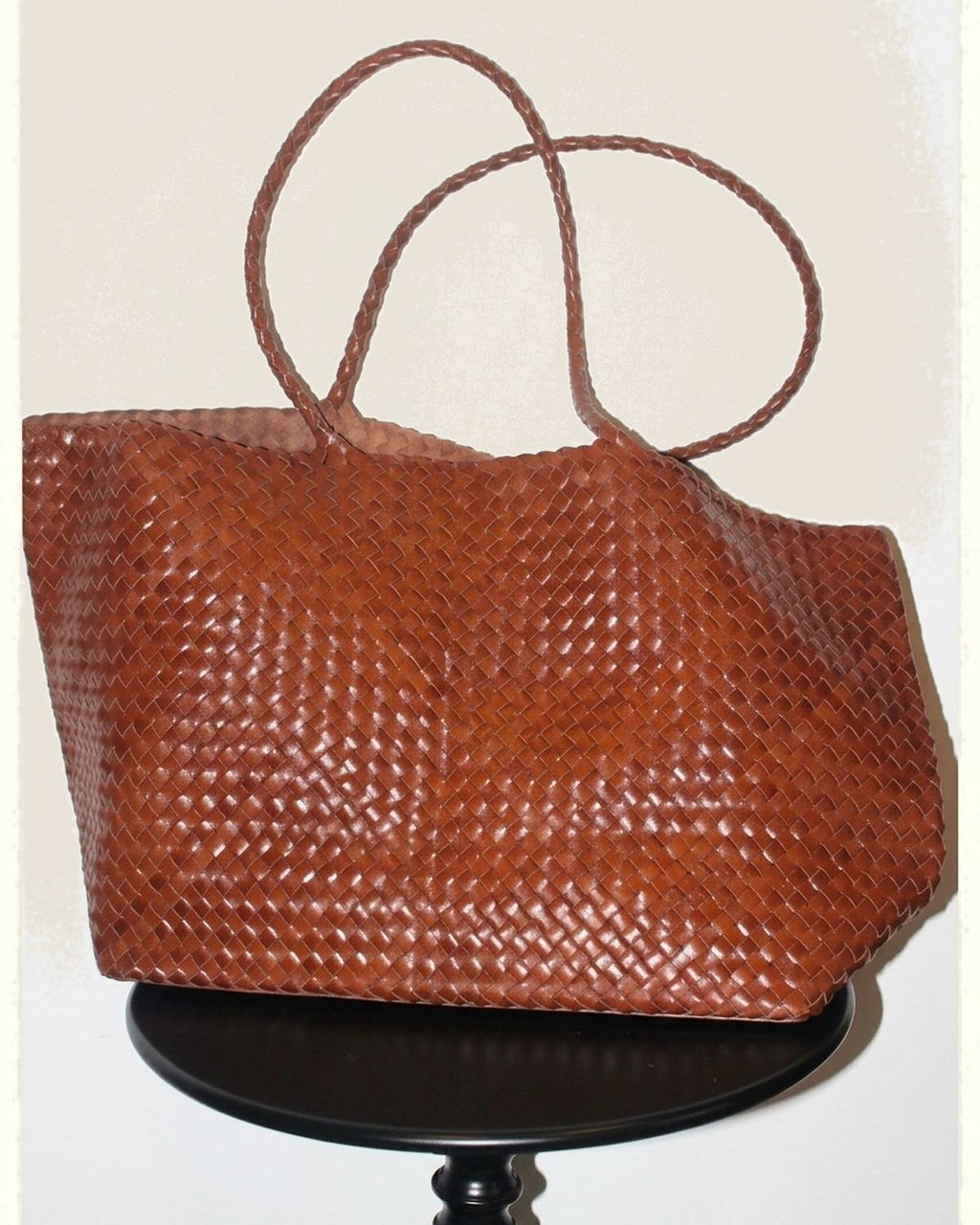 The Olive Leather Tote - Brown