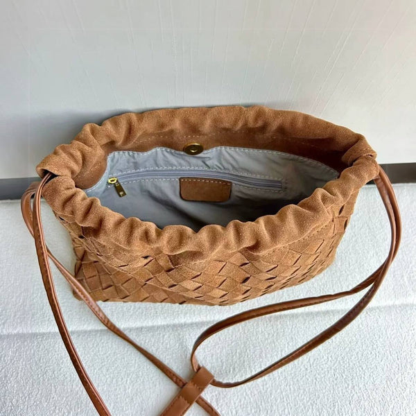 Wildfool The Mantova Drawstring Pouch, open