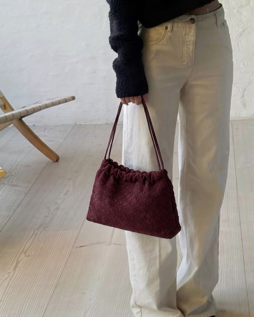 Wildfool The Mantova Drawstring Pouch, styled and worn (7)