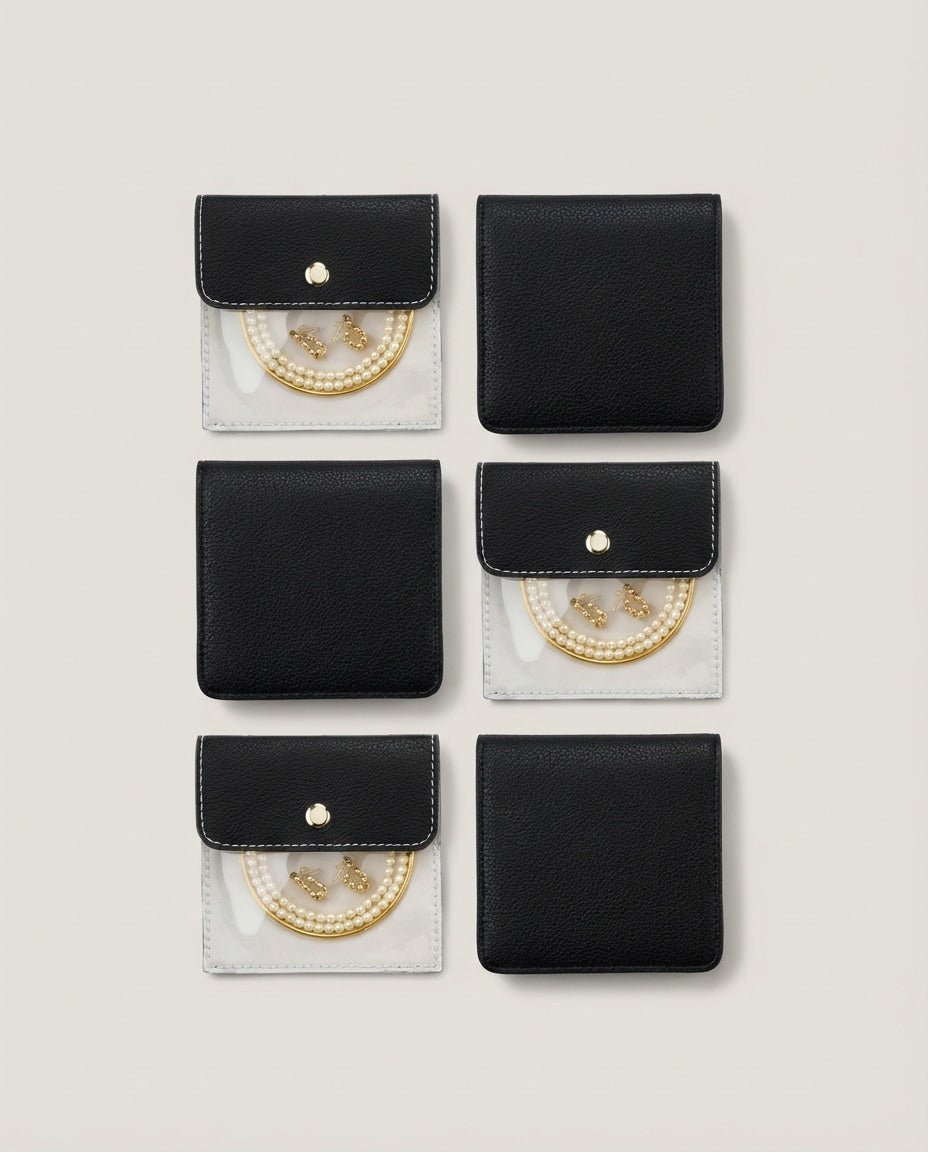 WF26CARR001-BK - Midnight Black - The 6 - in - 1 Jewelry Travel Pouch