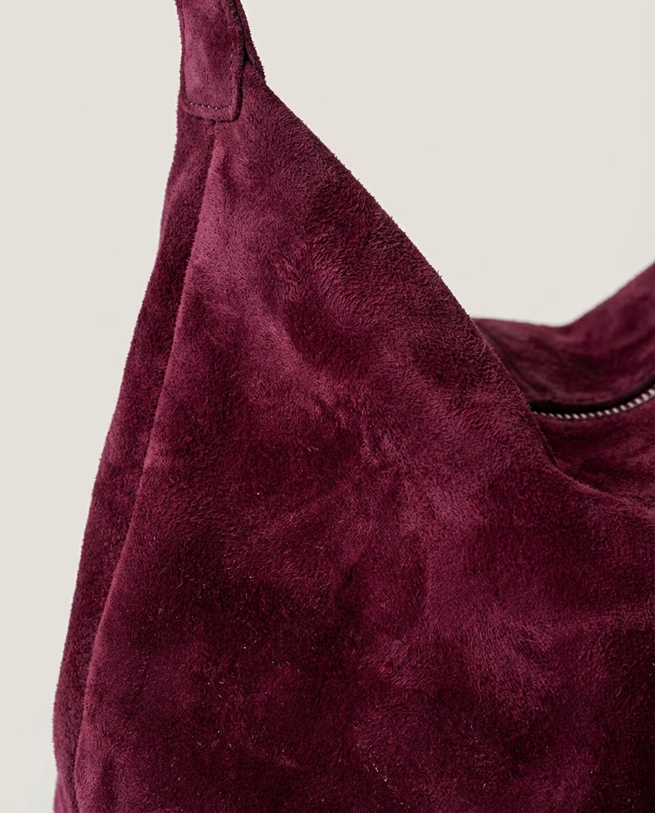 WF26CARR004-RD - Grape - The Sheep - Suede Box Bag