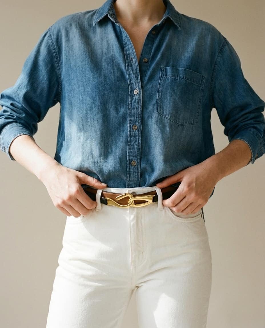 WF26OBJE002-BK - Charcoal Black - The Slide - Adjustable Leather Belt