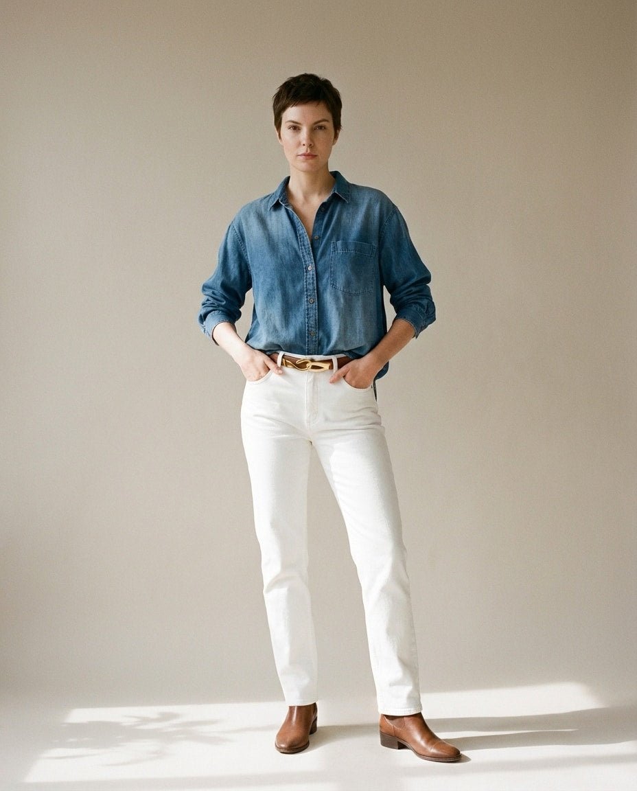 WF26OBJE002-BK - Charcoal Black - The Slide - Adjustable Leather Belt