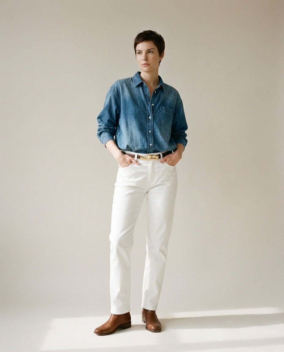 WF26OBJE002-BR - Coffee - The Slide - Adjustable Leather Belt