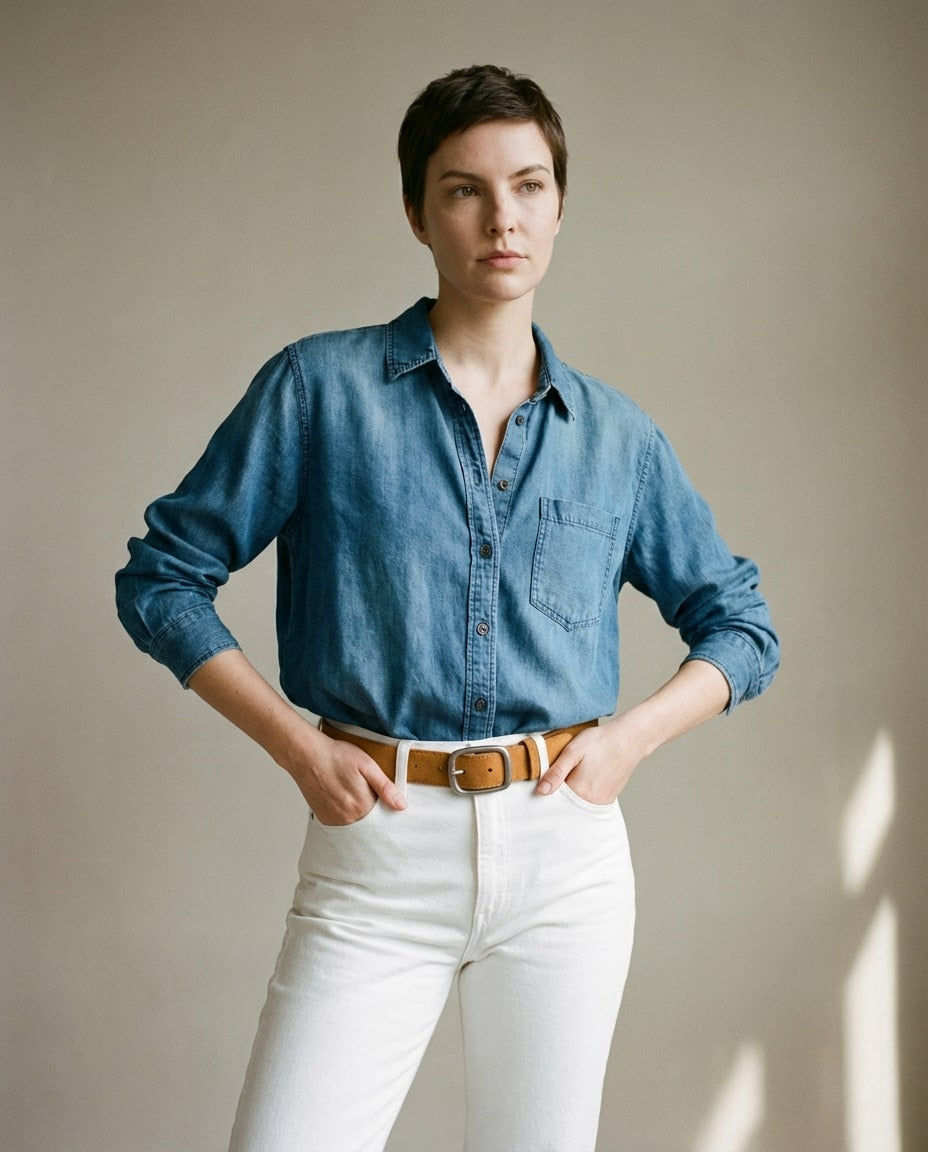 Wildfool The Heritage Suede Belt in Golden Tan - Zoom View - 100% Genuine Cowhide Suede Finish