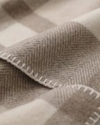 Wildfool nomad twill wool camp blanket alternative angle on cabin floor