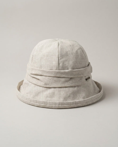The Structured Rolled-Brim Linen Hat