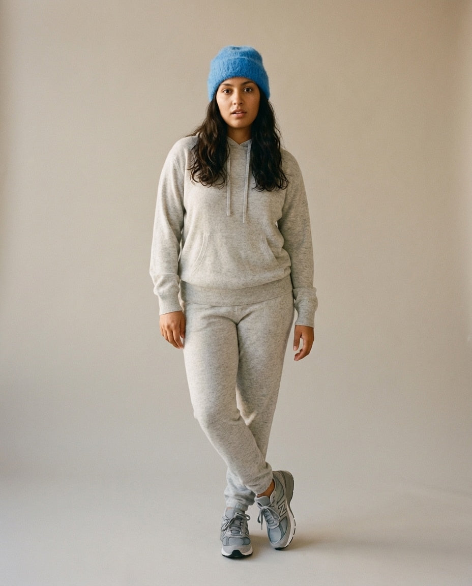 Wildfool The Suri-Alpaca Cloud Beanie in Cobalt Blue - Zoom View - Hypoallergenic Luxury, Cloud-Touch Texture