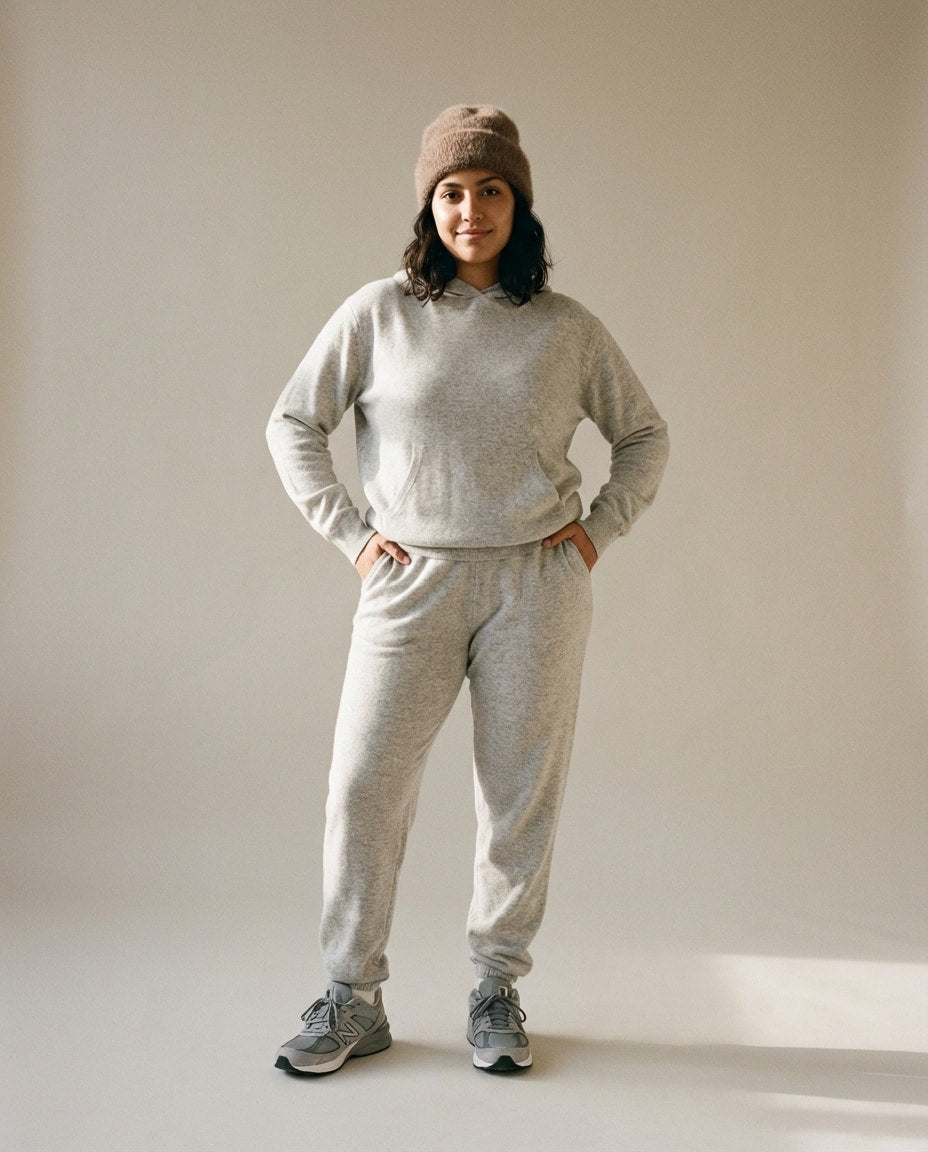 Wildfool The Suri-Alpaca Cloud Beanie in Coffee - Zoom View - Hypoallergenic Luxury & Cloud-Touch Texture