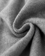 Inside view of Wildfool cashmere beanie showing the seamless single-layer knit