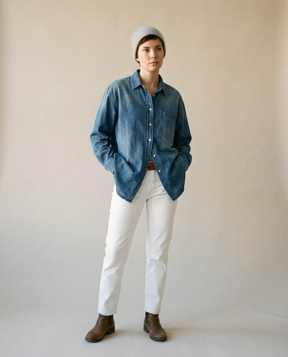 Wildfool The Prickle-Free Cashmere Hat in Mist Grey - Zoom View - 100% Alashan Cashmere, Zero-Itch Guarantee