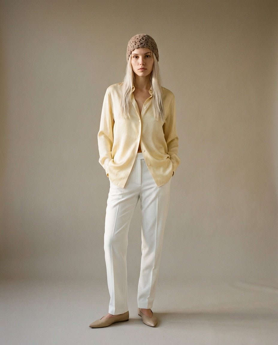 WF26SHIE007-BR - Antique Mocha - The Hand - Crochet Cashmere Cloche