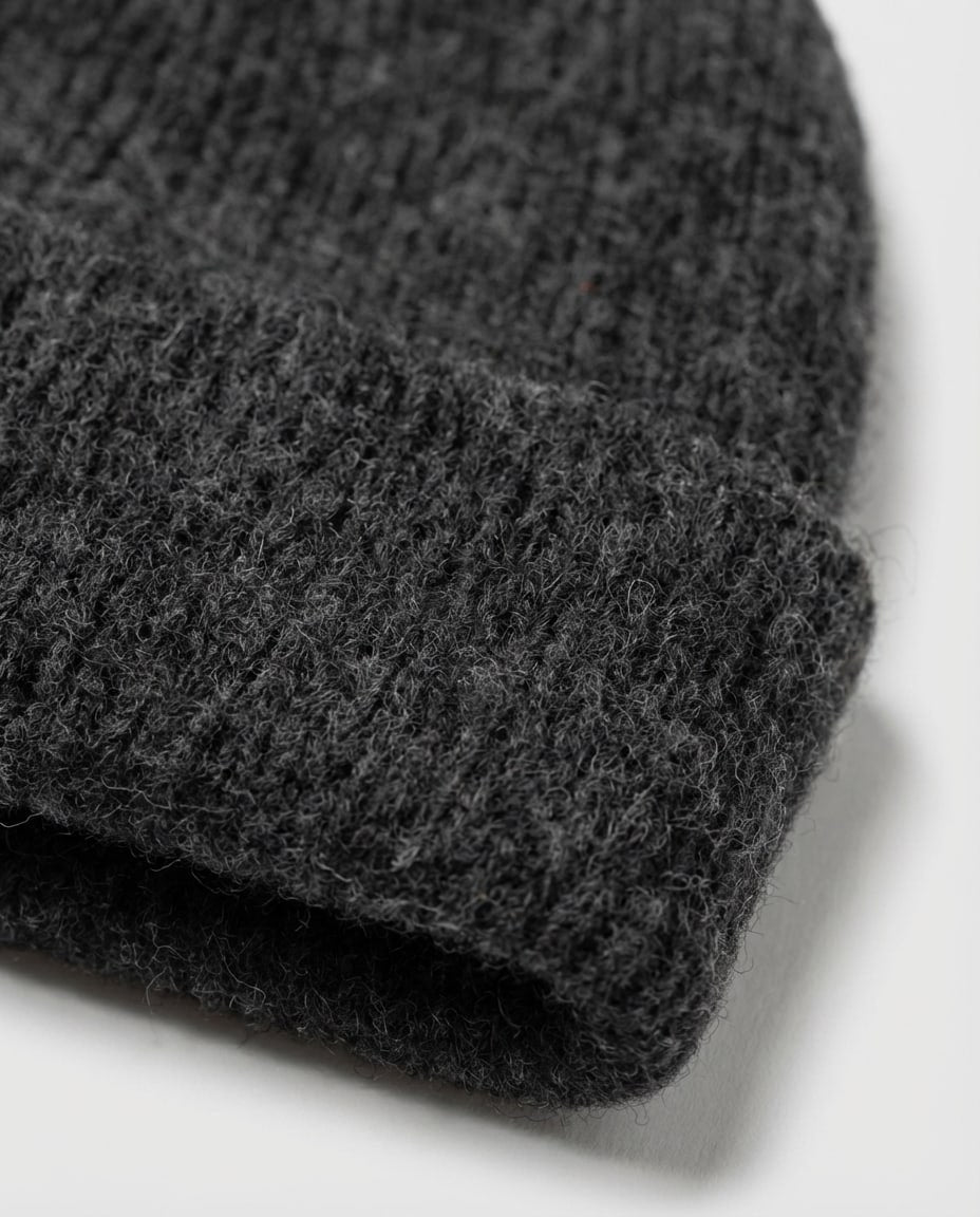 WF26SHIE008-BK - Graphite - The Alashan Cashmere - Blend Beanie