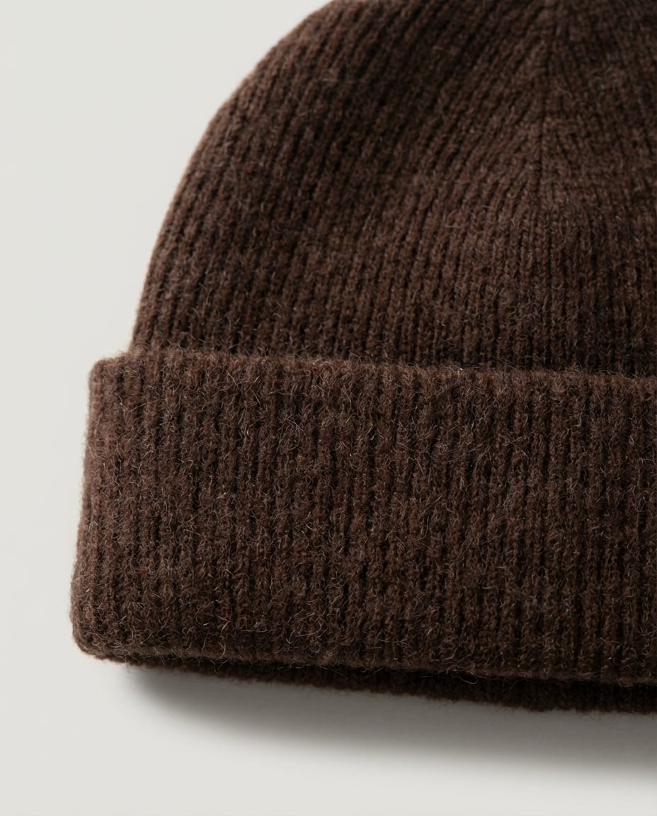 Cashmere-blend beanie packaged in its branded box