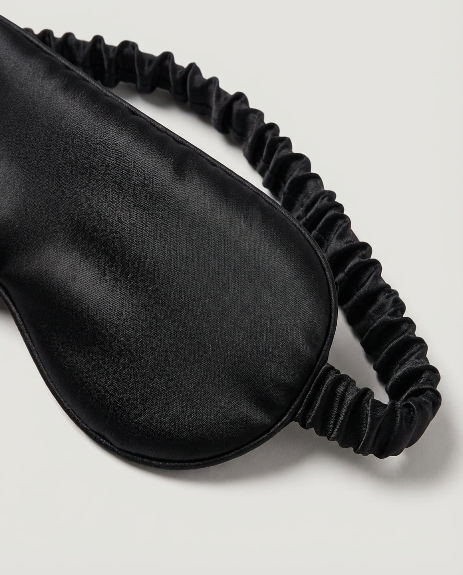 Wildfool mulberry silk blackout mask packaged in its branded gift box