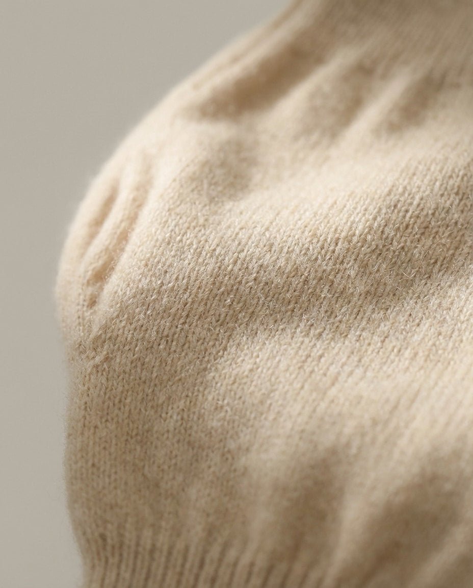 WF26TOUC002-BE - Raw Beige - The Alashan Cashmere Fingerless Glove